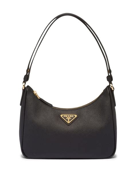 prada midi black handbag|prada bag re edition.